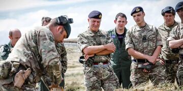 Los soldados del Ejército Británico iniciaron el año con ejercitaciones.