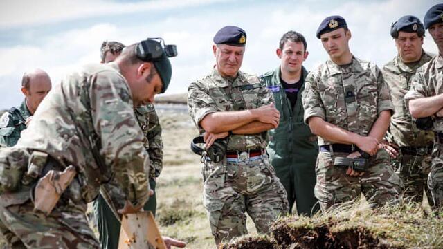 Los soldados del Ejército Británico iniciaron el año con ejercitaciones.