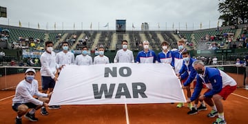 "No a la guerra". El conflicto Rusia-Ucrania, presente en el BALTC.