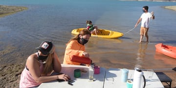 El Dique Potrerillos fue uno de los lugares más visitados este primer fin de semana de 2021. José Gutiérrez/Los Andes