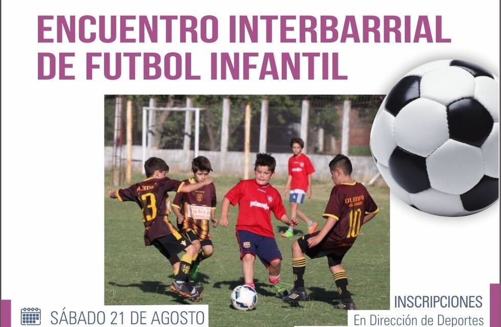 Encuentro interbarrial de fútbol infantil