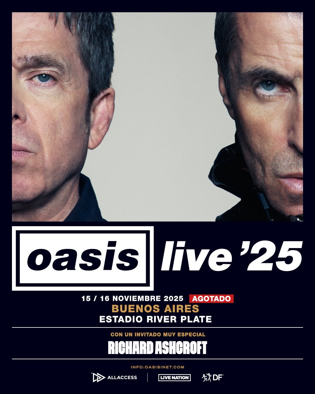 Oasis en Argentina: se supo quién abrirá los shows en el Estadio River Plate