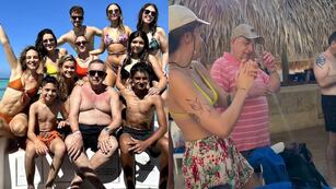 Roberto cumplió 80 años y decidió festejarlo con sus nietos en Punta Cana.