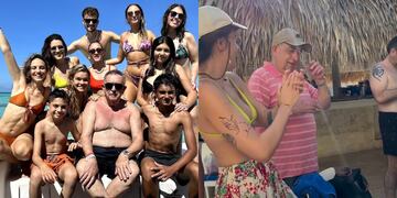 Roberto cumplió 80 años y decidió festejarlo con sus nietos en Punta Cana.