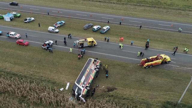 Vuelco en la Ruta 2