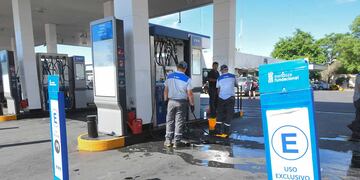 Estacion de servicio. Foto: José Gutierrez / Los Andes