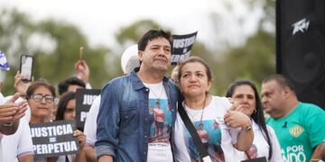 Los padres de Fernando Báez Sosa encabezaron una ceremonia interreligiosa - Foto Clarín