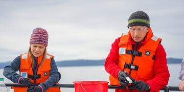 Realizaron el segundo monitoreo del año sobre la calidad del agua del Canal Beagle