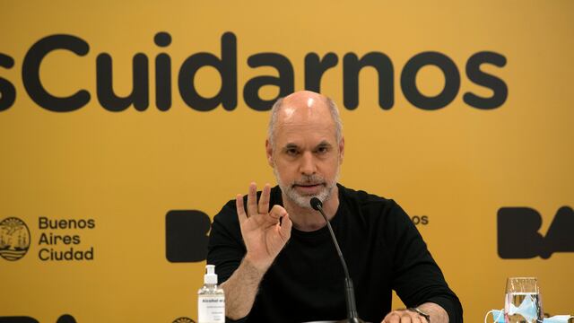 Horacio Rodríguez Larreta en la sede central del gobierno de la Ciudad. (Foto: Clarín)