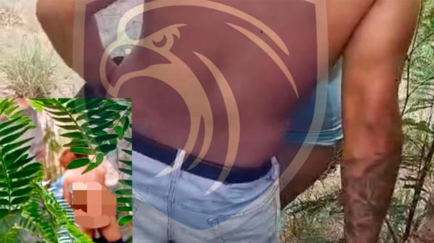 Captaron a la pareja in fraganti.