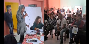 La secretaria general del CEDEMS, Mercedes Sosa, presidió la asamblea celebrada en Libertador General San Martín que decidió el paro de este lunes en Jujuy.