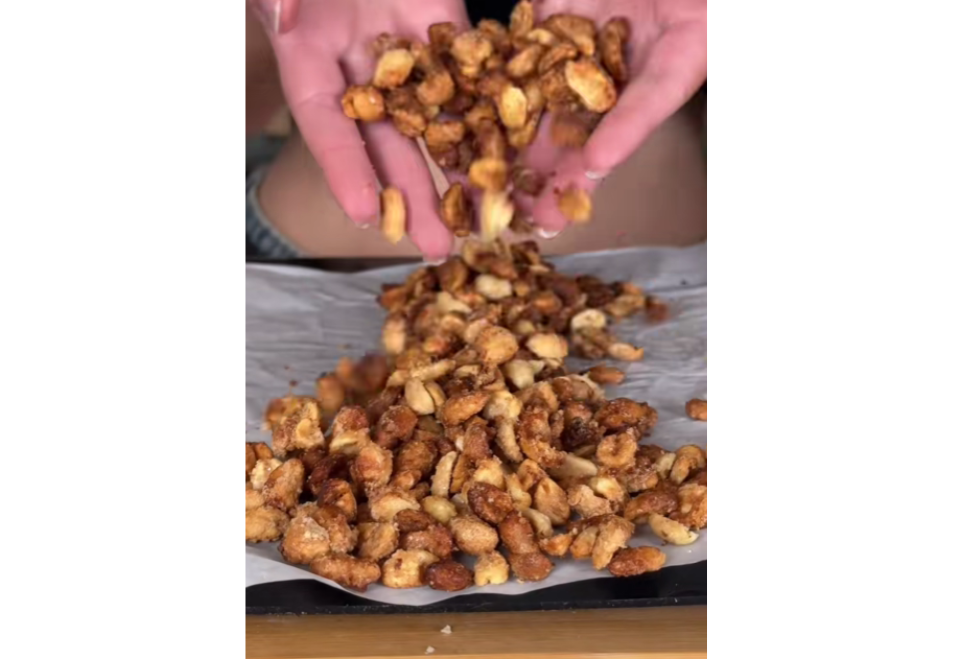 Así queda la garrapiñada con esta receta.