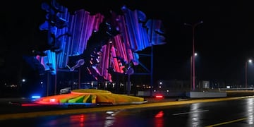 Inauguración de la rotonda de Los Puquios en San Luis