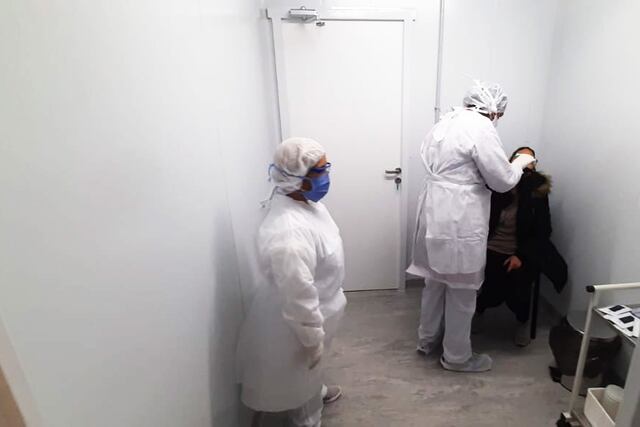 Hisopados Centro Modular Sanitario en San Rafael.