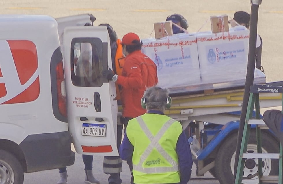 Walter Vuoto festejó el arribo de nuevas dosis de vacunas