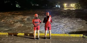 Las lluvias generaron fuertes crecientes en ríos de Córdoba. (Foto: Carlos Paz Vivo)