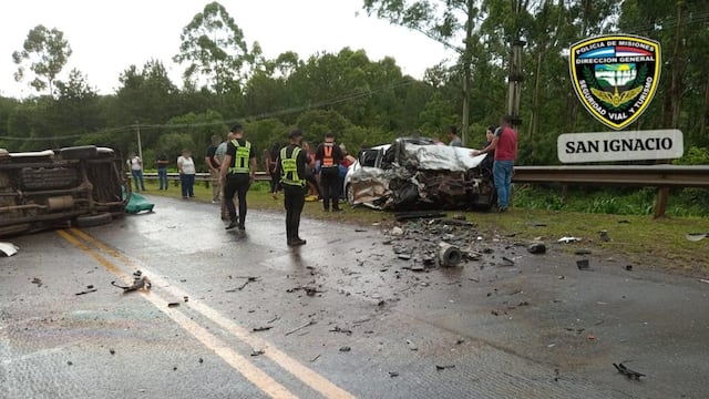 Tragedia vial en San Ignacio: cinco muertos en dos siniestros ocurridos sobre la Ruta Nacional 12.