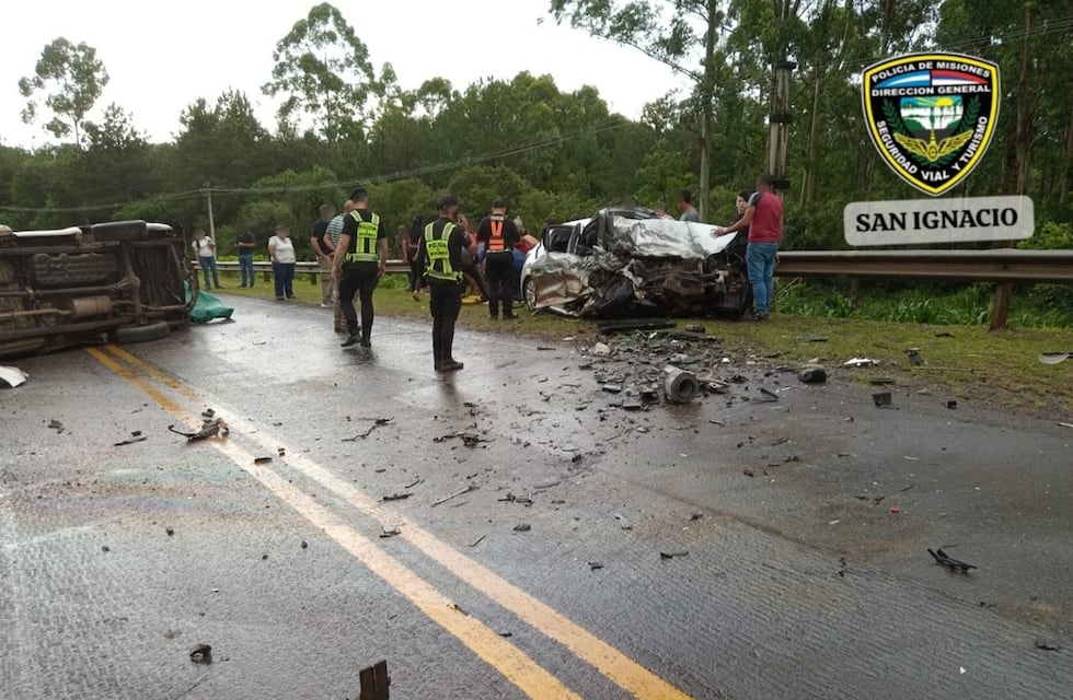 Tragedia vial en San Ignacio: cinco muertos en dos siniestros ocurridos sobre la Ruta Nacional 12
