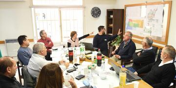 Cespal y Municipio se reunieron por el tema cloacas en Arroyito