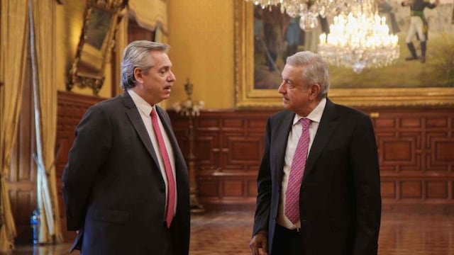 Alberto Fernández  y los presidentes de México, Colombia y Bolivia, mostraron su apoyo a Cristina Kirchner. Foto: Prensa Frente de Todos.