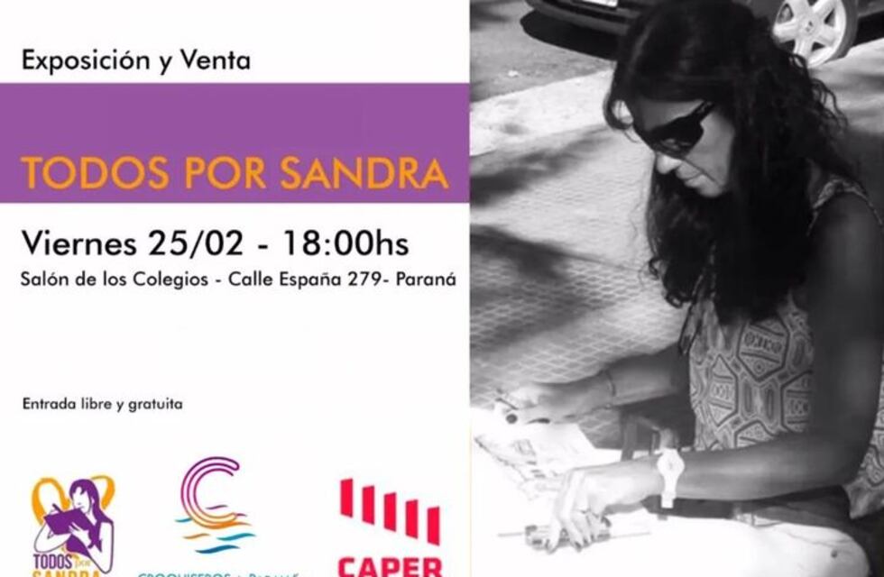 Croquiseros de Paraná realizarán una muestra y venta de arte a beneficio de Sandra Massazza