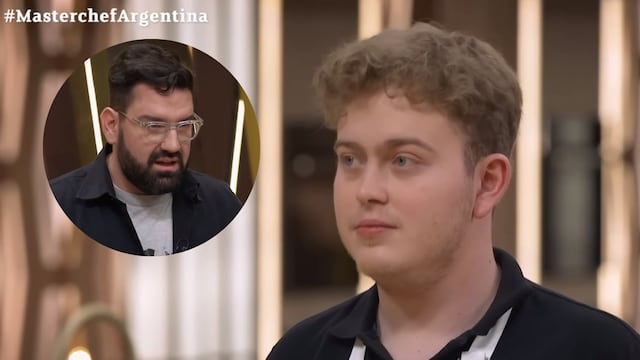 Aquiles preparó “un plato con sorpresa” en MasterChef, pero el jurado lo lapidó (Collage web)