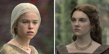 Milly Alcock y Emily Carey.