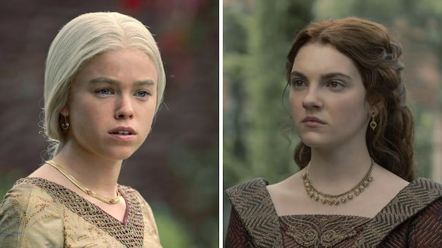 Milly Alcock y Emily Carey.