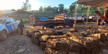 Más de seis toneladas de tabaco decomisadas en El Soberbio.