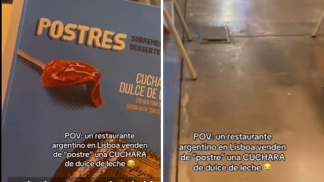En Portugal venden como postre gourmet una cuchara de dulce de leche: cuánto cobran