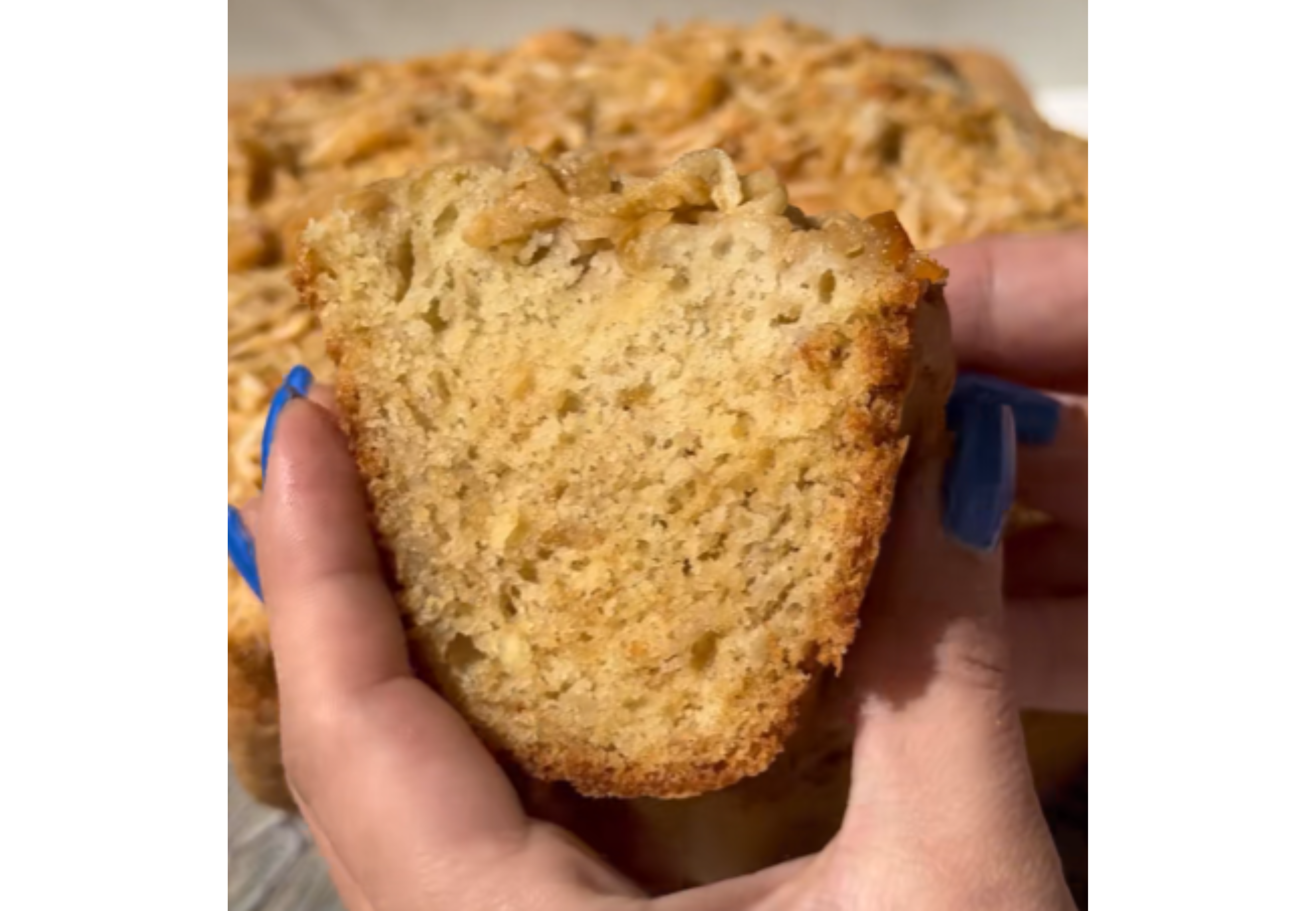 Este bizcochuelo queda súper esponjoso.