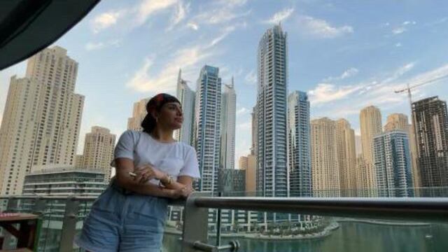 La cordobesa Paula Esquivel siente que gracias a Twich y "El Wachaje" volvió a ver Dubai con ojos de turista.