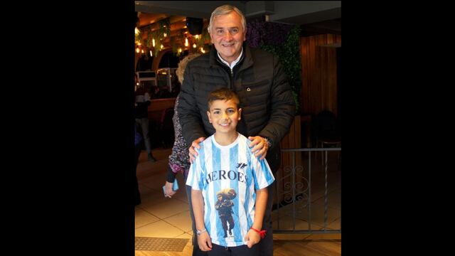El gobernador Gerardo Morales conoció a Thiago Huenchillán en Ushuaia, donde ambos participaron de los actos por los 40 años de la guerra de Malvinas.