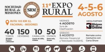 Todo listo para disfrutar de una nueva edición de la Expo Rural de Misiones.