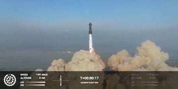 Foto del lanzamiento de Starship publicada por Elon Musk.