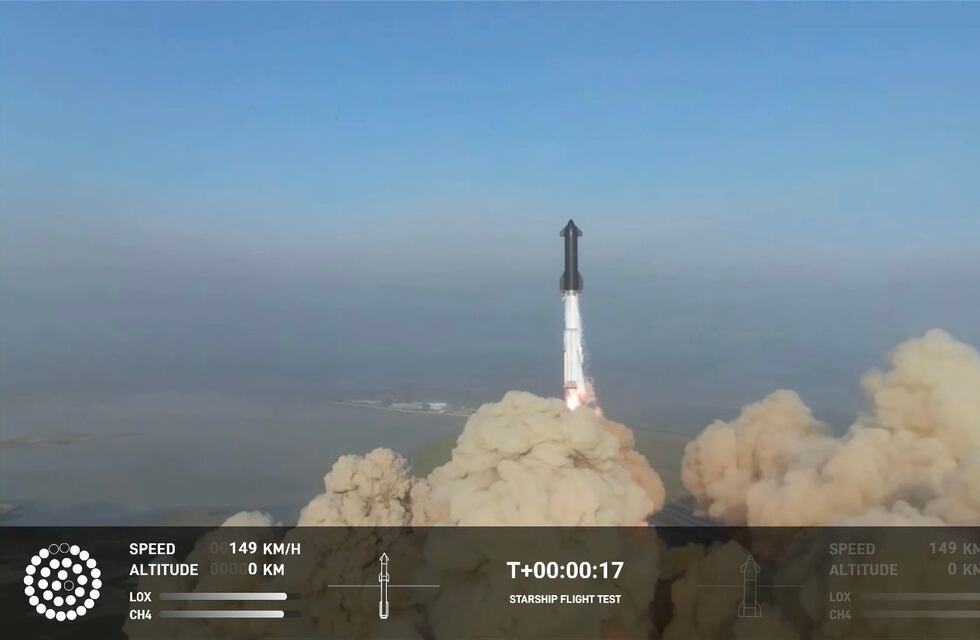 Primer vuelo de Starship: el cohete más gran del mundo logró despegar con éxito, pero tuvo un desperfecto inesperado