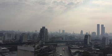 El humo llegó a la Ciudad de Buenos Aires