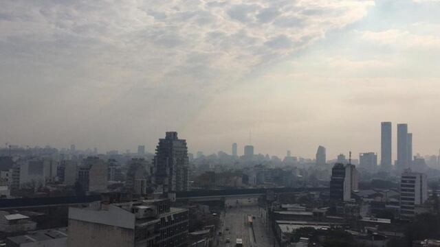 El humo llegó a la Ciudad de Buenos Aires.