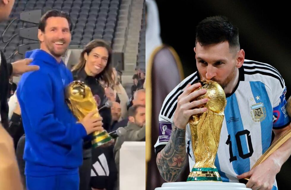 Lionel Messi se reencontró con la Copa del Mundo: ¿cuál fue su inesperada reacción?