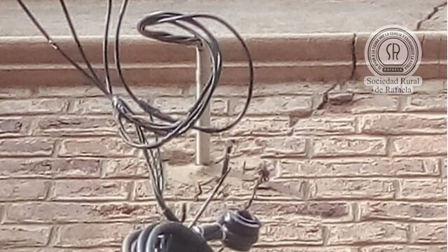 Robaron 17 metros de cable preensamblado en la Sociedad Rural