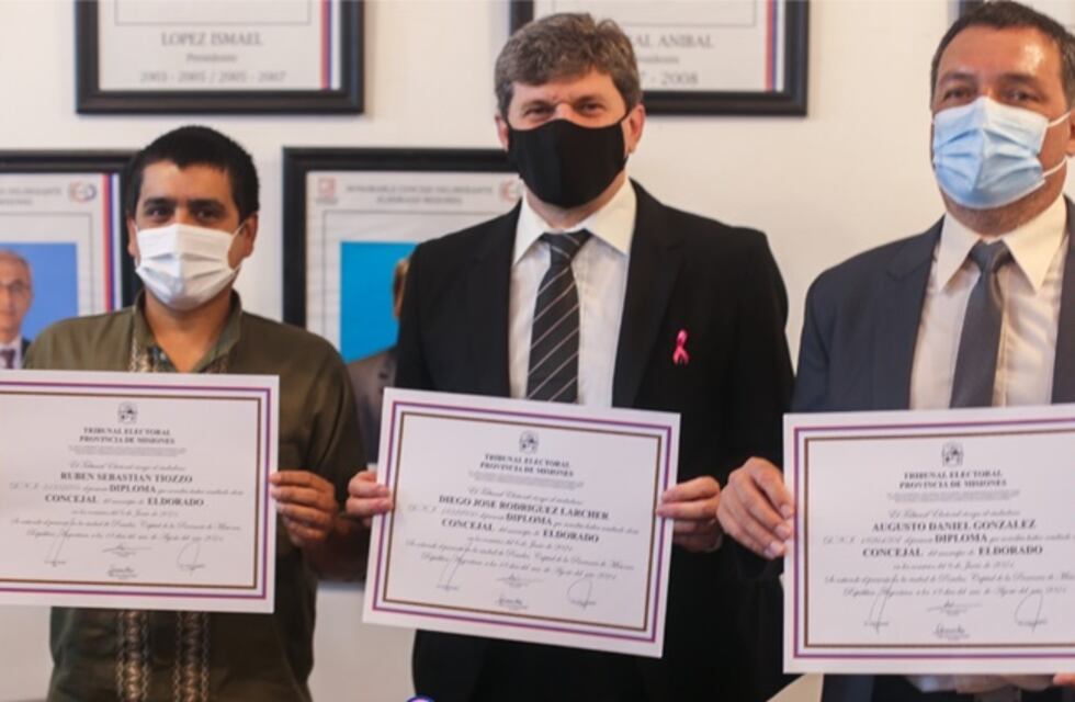 Eldorado: se realizó la entrega de diplomas a concejales electos