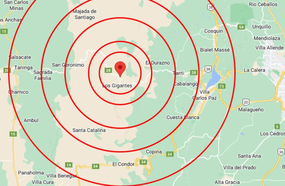 Un nuevo sismo sacudió a las Sierras de Córdoba
