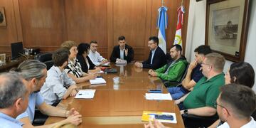 Encuentro entre el intendente Leonardo Viotti y concejales