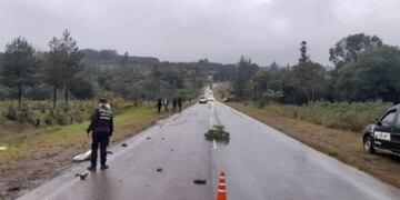 Trágico accidente vial en Salto Encantado: un motociclista fallecido.