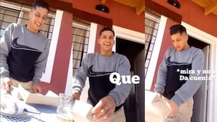 Le regaló una caja de papas fritas con una sorpresa, su novio no la notó y fue viral en Instagram