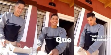 Le regaló una caja de papas fritas con una sorpresa, su novio no la notó y fue viral en Instagram