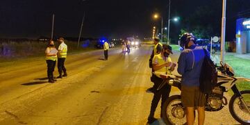 Controles de alcoholemia en el ingreso este de Rafaela