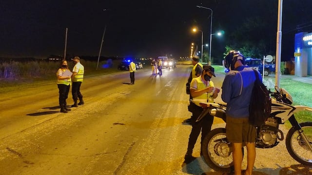 Controles de alcoholemia en el ingreso este de Rafaela