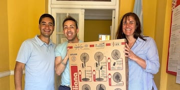 El Consejo Escolar entregó ventiladores a las escuelas 7, 14 y 18