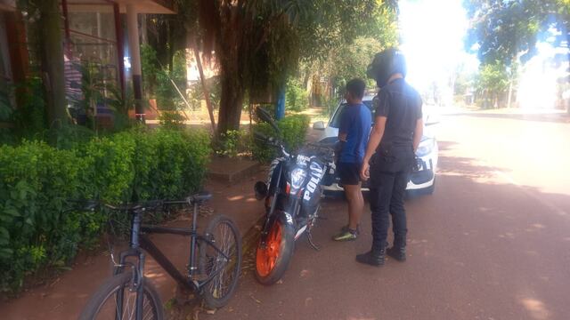 Montecarlo: sustrajo una bicicleta, la cambió de color y fue detenido.